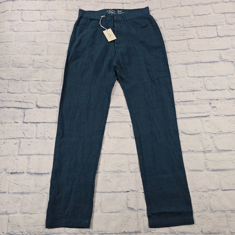 Alex Crane Cham Pants Mens 28 Dusk 100% Linen Sustainable Breathable